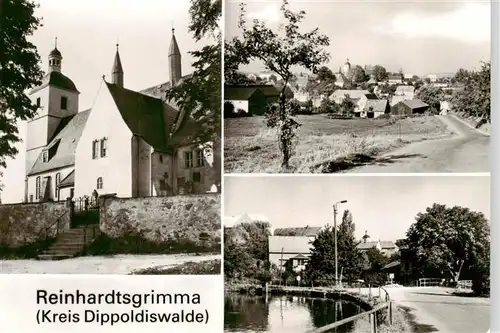 AK / Ansichtskarte Reinhardtsgrimma Kirche Panorama Ortspartie Reinhardtsgrimma