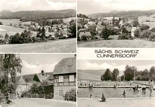 AK / Ansichtskarte Cunnersdorf_Bannewitz Panorama Teilansichten Freiba Cunnersdorf Bannewitz