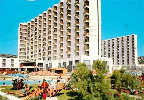 AK / Ansichtskarte Son Bou_Menorca_Islas_Baleares_ES Hoteles Laguna Playa y Tamo 