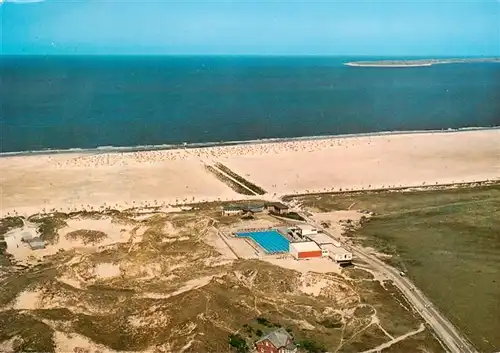 AK / Ansichtskarte Amrum Meerwasserschwimmbad Strandhalle und Norddorfer Badestrand Amrum