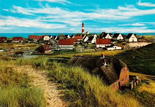 AK / Ansichtskarte Hoernum_Sylt Panorama mit Leuchtturm Hoernum Sylt