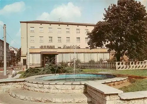 AK / Ansichtskarte Nordhausen__Harz HO Hotel Handelshof Brunnen 