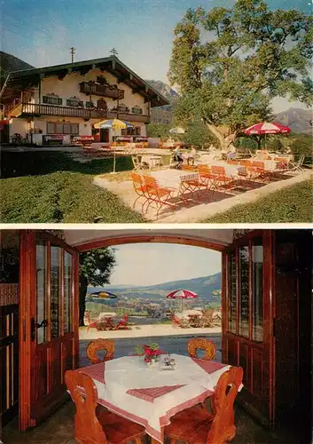 AK / Ansichtskarte Ruhpolding Berggasthaus Cafe Weingarten Terrasse Ruhpolding