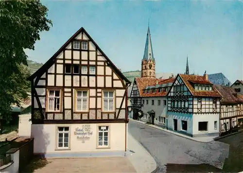 AK / Ansichtskarte Ahrweiler_Ahr Hotel Deutscher Hof Kirche Ahrweiler_Ahr