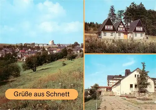 AK / Ansichtskarte Schnett_Masserberg_Thueringer_Wald Panorama Schnetter Waldschenke Kulturhaus 