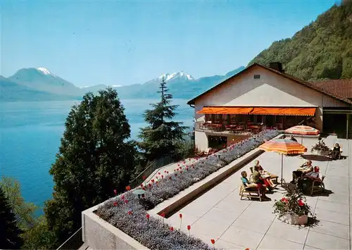 AK / Ansichtskarte  Gersau_Vierwaldstaettersee_SZ Hotel und Ferienhaus SBHV Rotschuo