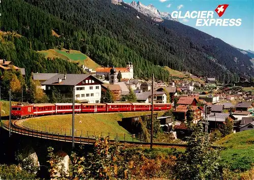 AK / Ansichtskarte  Disentis_GR Glacier Express auf der Furka Oberalp Strecke