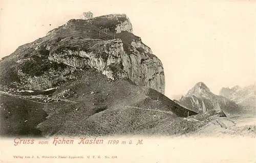 AK / Ansichtskarte  Hohenkasten_Hoher_Kasten_1799m_IR Gipfelhaus