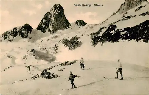AK / Ansichtskarte  Altmann_2436m_IR Alpsteingebirge Skipiste