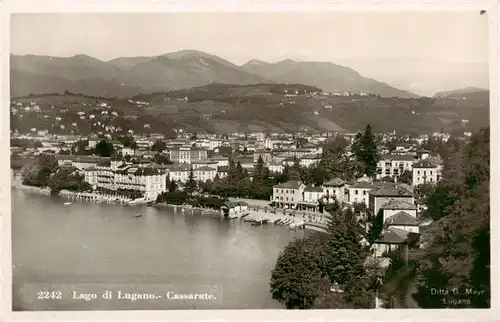 AK / Ansichtskarte  Cassarate_Lugano_TI Panorama