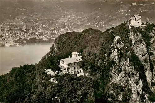 AK / Ansichtskarte  Lugano_Lago_di_Lugano_TI con Monte San Salvatore