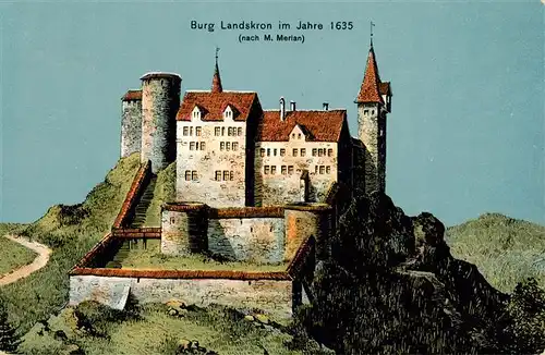 AK / Ansichtskarte  Mariastein_SO Burg Landskron im Jahre 1635 Kuenstlerkarte