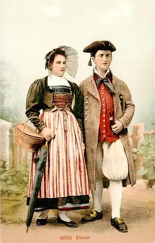 AK / Ansichtskarte  Zuerich__ZH Trachtenpaar