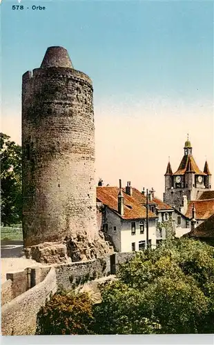 AK / Ansichtskarte  Orbe_VD Burgturm