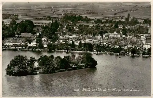 AK / Ansichtskarte  Rolle__VD et lIle de la Harpe Vue aerienne
