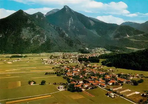 AK / Ansichtskarte  Piesenhausen_Marquartstein Fliegeraufnahme mit Blick zum Hochgern