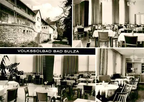 AK / Ansichtskarte  Bad_Sulza Kurhaus Speisesaal Cafe Schmidt