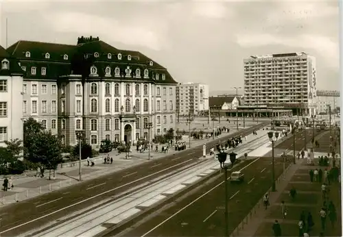 AK / Ansichtskarte  Dresden_Elbe Ernst Thaelmann Strasse mit Museum fuer Geschichte der Stadt Dresden