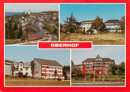 AK / Ansichtskarte 73921293 Oberhof__Thueringen Interhotel Panorama FDBG Erholungsheim Glueckauf FDBG Erholungsheim Katja Niederkirchner Hotel Ernst Thaelmann