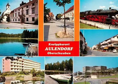 AK / Ansichtskarte 73921318 Aulendorf Teilansichten Dampflok Ortspartien Alpensanatorium