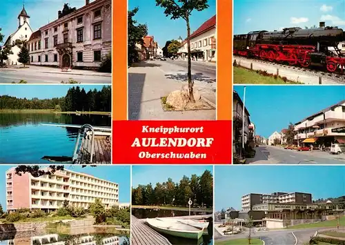 AK / Ansichtskarte  Aulendorf Teilansichten Dampflok Ortspartien Alpensanatorium