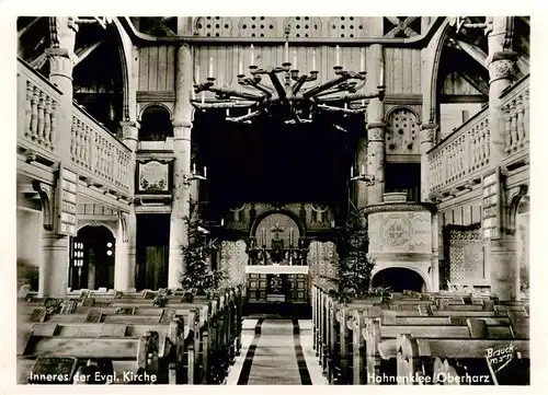 AK / Ansichtskarte  Hahnenklee-Bockswiese_Harz Ev Kirche Inneres