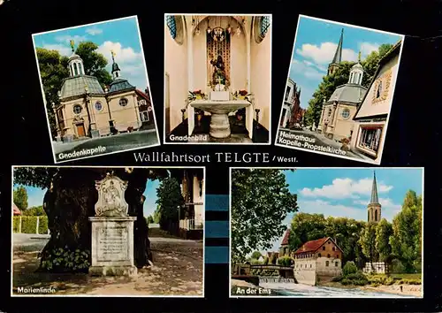 AK / Ansichtskarte  Telgte_Warendorf Gnadenkapelle Gnadenbild Heimathaus Kapelle Propsteikirche Marienlinde An der Ems