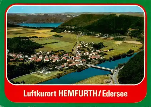 AK / Ansichtskarte  Hemfurth-Edersee Fliegeraufnahme