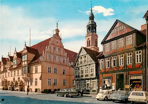 AK / Ansichtskarte  Celle__Niedersachsen Rathaus und Stadtkirche