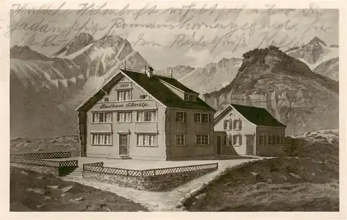 AK / Ansichtskarte  Ebenalp_1641m_AI Gasthaus Neubau Appenzeller Alpen Kuenstlerkarte