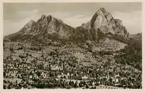 AK / Ansichtskarte  Schwyz_SZ Panorama mit Mythen