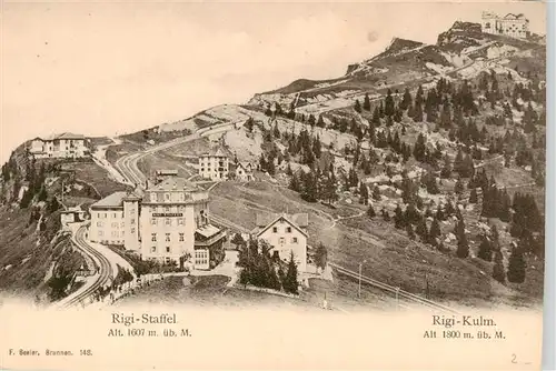 AK / Ansichtskarte  Rigi_Kulm Rigi-Staffel Berghotel