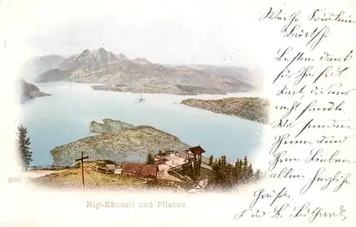 AK / Ansichtskarte  Rigi_Kaenzeli Panorama Blick gegen Pilatus