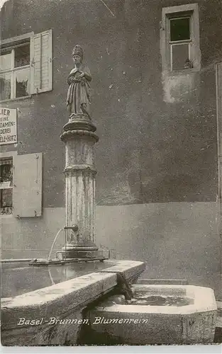 AK / Ansichtskarte  Basel_BS Brunnen Blumenrein