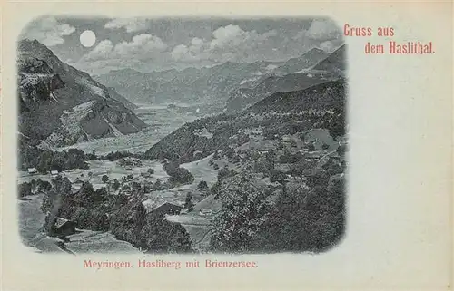 AK / Ansichtskarte  Meyringen_Meiringen_BE Hasliberg mit Brienzersee