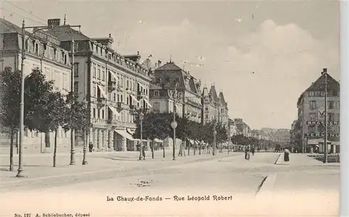 AK / Ansichtskarte  La_Chaux-de-Fonds_NE Rue Leopold Robert