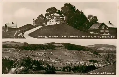 AK / Ansichtskarte  Oberegg_IR Gasthaus Pension zum Roessli Panorama