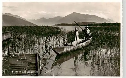 AK / Ansichtskarte  Zugersee_Zug_ZG Fischer am Zugersee