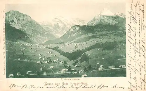 AK / Ansichtskarte  Unterwasser__Toggenburg_SG Panorama