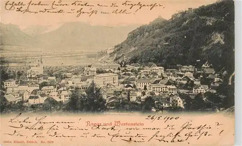 AK / Ansichtskarte  Ragaz_Bad_SG mit Wartenstein