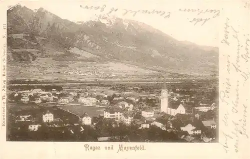 AK / Ansichtskarte  Ragaz_Bad_SG und Mayenfeld Panorama