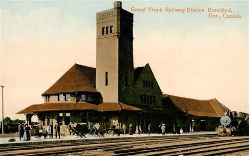 AK / Ansichtskarte  Brantford_Ontario_Canada Grand Trunk Railway Station