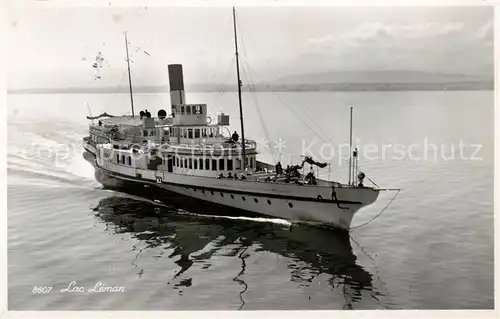 AK / Ansichtskarte  Dampfer_Seitenrad Lac Leman 