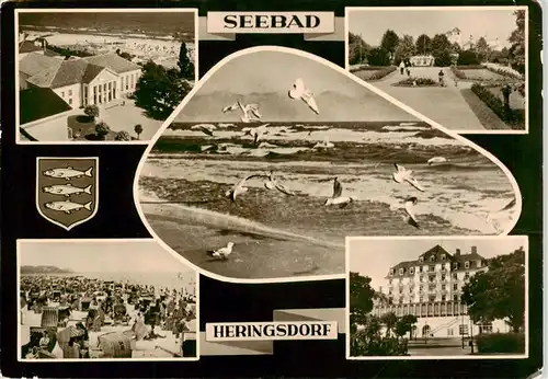 AK / Ansichtskarte  Heringsdorf__Ostseebad_Usedom Strandpartien Park Schloss