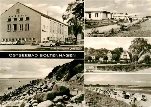 AK / Ansichtskarte  Boltenhagen_Ostseebad FDGB Erholungsheim Fritz Reuter FDGB Urlauberorf Kurpark Strand Kueste