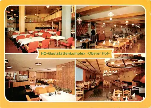 AK / Ansichtskarte  Oberhof__Thueringen HO Gaststaettenkomplex Oberer Hof Tanzbar Joel Serbisches Bauernrestaurant Mokkabar Jaegerrestaurant