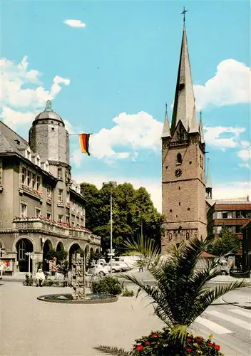 AK / Ansichtskarte 73921600 Menden__Sauerland Rathaus und Kirche