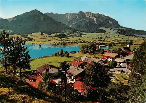 AK / Ansichtskarte  Walchsee_Tirol_AT mit Blick auf Kaisergebirge