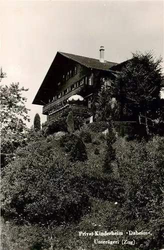 AK / Ansichtskarte  Unteraegeri_Unter-Aegeri_ZG Privat Kinderheim Daheim