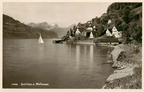 AK / Ansichtskarte  Quinten_Sarganserland Panorama am Wallensee